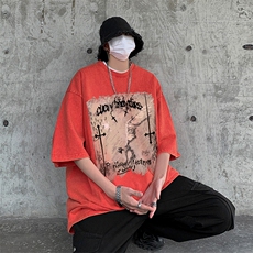 023夏季重磅新款水洗做旧短袖301D-4-SX17-P40抖音品质！！！，男装T恤，电商B251A(原星座301D-4)