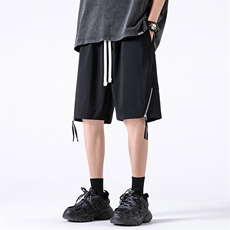 夏季新款冰丝垂感短裤无影墙休闲裤男免烫宽松凉感K23207-P41控58，男装牛仔裤，星座717