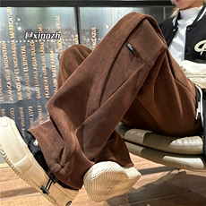 XZ616秋冬新款加厚灯芯绒口袋拼接小标百搭长裤TY1125P65控78，男装休闲裤，星座512A（原616）