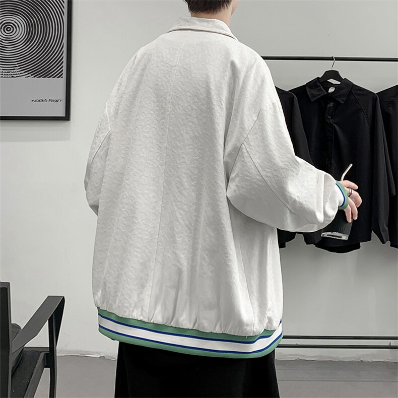 2023秋装新品韩版刺绣设计夹克中性男女休闲棒球服外套8007-P85,男装夹克,电商A441-1
