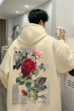 抖音品质美式复古潮流印花宽松休闲连帽卫衣JK23390特p35-控58，男装卫衣，星座605(原A050)