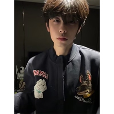 【有货】DV593-批60新款百搭日系流行潮流时尚文艺卫衣刺绣纯棉，男装针织衫/毛衣，星座603-2