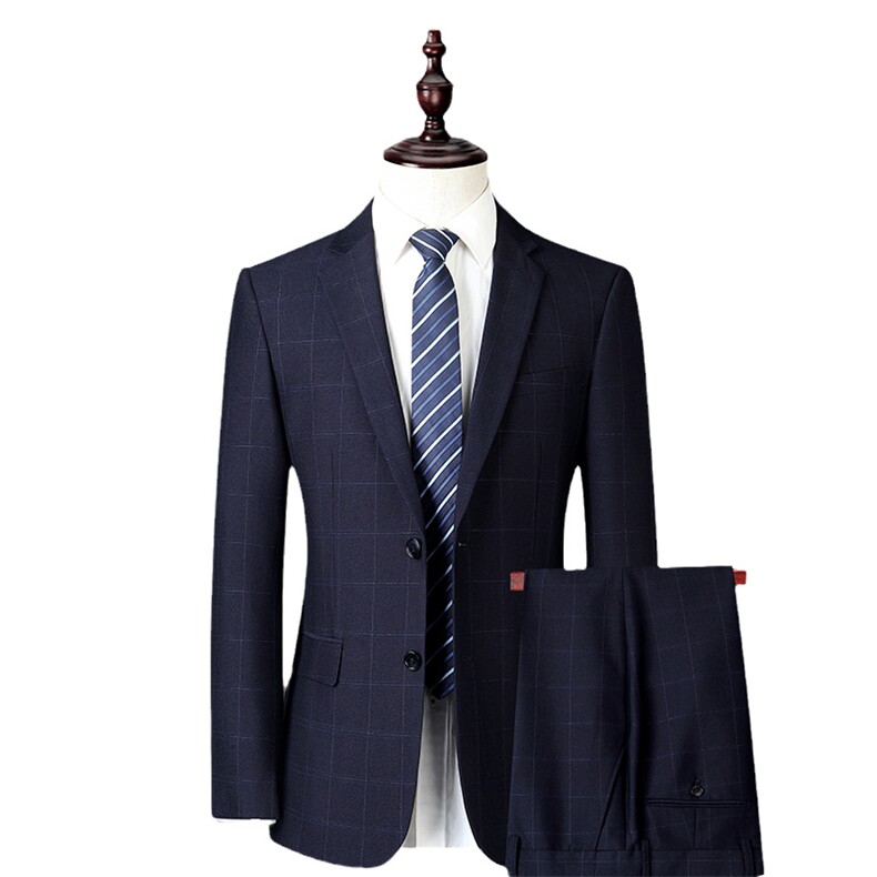 中老年服装男爸爸西服套装秋季休闲西服西裤两件套MNSA8861-P290,男装西服套装,电商B212（原钱塘6029）