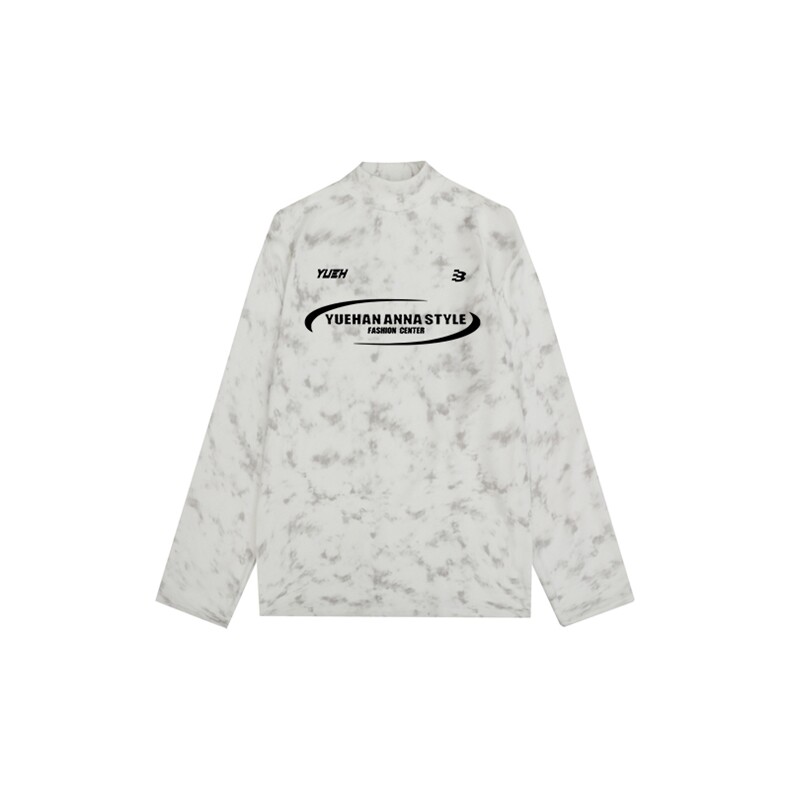 260克重磅扎染德绒半高领打底衫【有货】HD019-DR25475RB-P25图片
