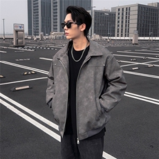 冬季加厚加棉男士皮棉衣翻领夹克棉服棉袄A266-MYPY010-P90特批，男装夹克，电商A266