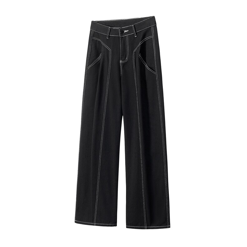 立体白底龙叨叨潮流复古工装口袋明线设计套装男78055P105控168，男装休闲套装，星座227-7