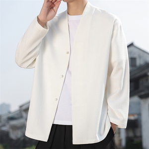 2025风男秋冬新款暗门襟夹克定制仿麻立体感粗麻外套J08-P95,辣妹穿搭小个子小腿粗图片