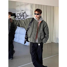 网图有货美式工装飞行员夹克棉服男MA1解构夹棉外套A102-P80，男装夹克，星座1505