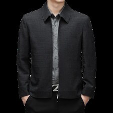 男装夹克2023春季新款简约休闲立领夹克衫时尚商务中青年上衣外套,男装夹克,电商B212（原钱塘6029）