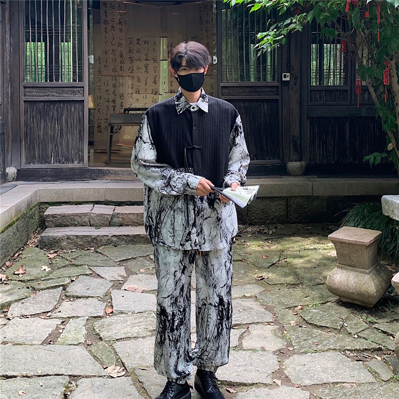 2026新中式长袖套装TZ88797P90衬衫CS88799P45控78裤子88798P45控图片
