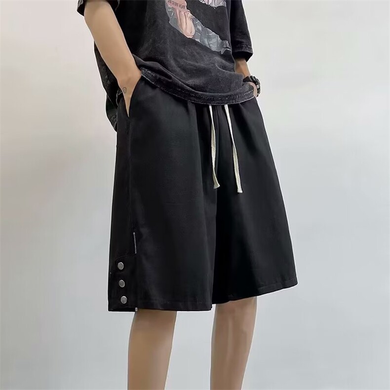 工装短裤男夏季2024新款日系宽松运动百搭五分休闲裤子K5300-P35图片
