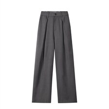 2026春夏新款老钱风高级感新面料垂感宽松微弯刀休闲裤6611-特P35，男装休闲裤，电商C305A