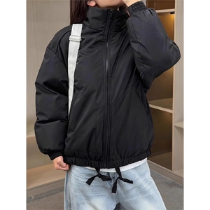现货冬季美式休闲加厚雪山外套夹克立领纯色三防户外工装棉服图片