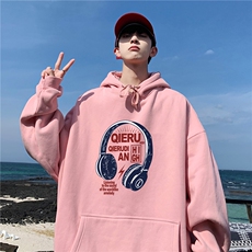 360克耳机印花华棉加厚高品质连帽卫衣WY318棉65%聚酯纤维35%，男装卫衣，电商A426-1(原A430-1)