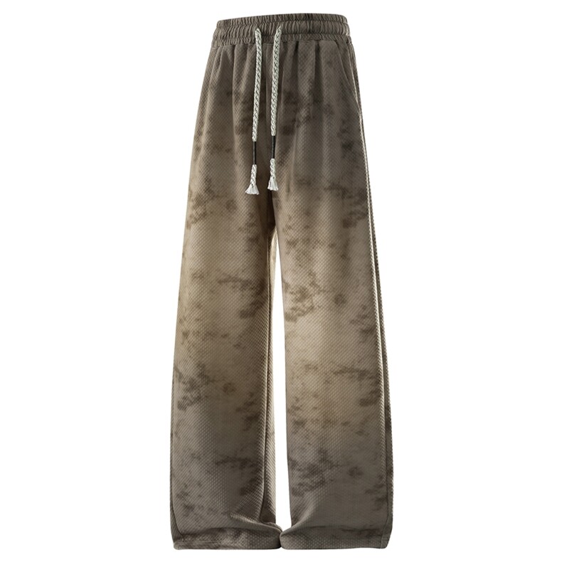 春季宽松百搭运动长裤情侣格子直筒裤潮A440-1-8533-特P32，女装休闲裤，电商A440-1