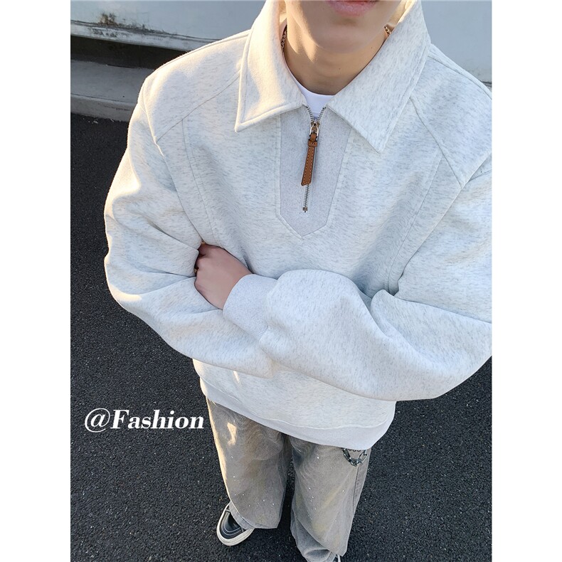 春季新款轻熟休闲风POLO领卫衣WY05512-P55,男装Polo衫,星座308B-2