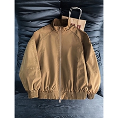 2026春款拼接夹克男抖音得物品质立领美式插肩袖飞行外套6164-P32，男装夹克，星座207