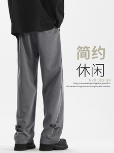 高街风系简约直筒潮流小西裤时尚百搭休闲运动  K116-特批35图片