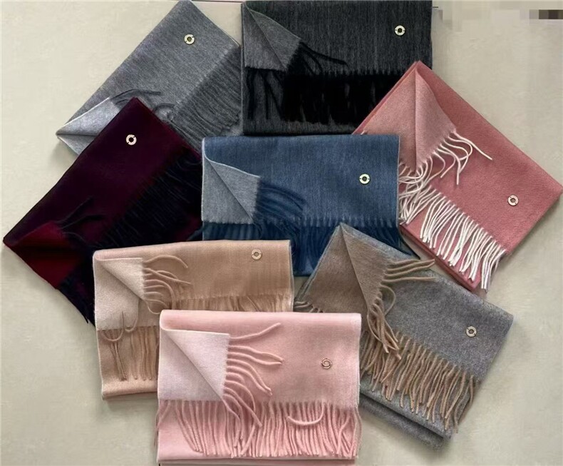 2025年秋季时尚百搭通勤简约休闲羊绒围巾，围巾，清联羊绒