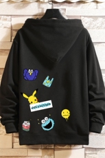 KS21079-P38连帽开衫卫衣男运动外套大码班服砖墙挂拍，男装卫衣，电商A040A