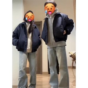 1014-1-KF505--P65-春秋美式潮牌情侣痞帅飞行外套翻领棒球服图片