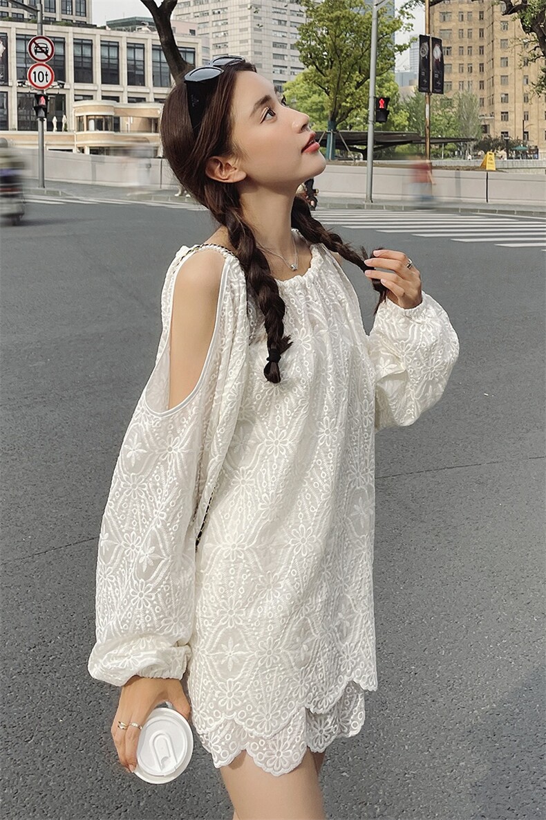 现货210-8801-P140-K208夏季新款~别致珍珠领蕾丝套装2025年秋季,女装套装/套裙,浙宝210（原浙宝191）