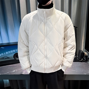 冬季新款男士立领棉衣男潮流简约菱格棉服外套       MY8602-P148图片
