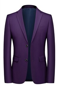 87882-1男士2023年春季新款长袖纯色西服便服正装小西装免烫P118图片