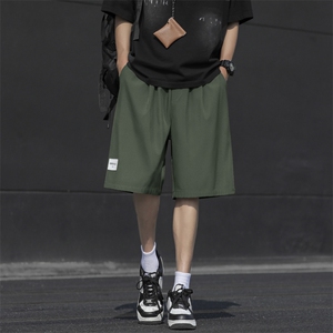 夏季垂感薄款宽松运动短裤冰丝休闲五分裤男DK510-特批-17图片