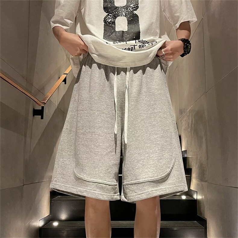 薄款直筒cityboy五分裤短裤男夏季宽松潮牌ins运动裤子 K6277-P26图片