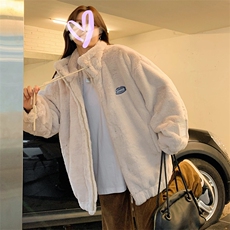 A053-P1002025冬季新款羊羔毛外套仿兔毛加厚毛绒棉服棉衣，男装棉衣，星座911