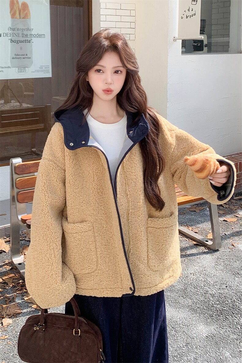 现货羊羔毛外套2C007-183-P205-k308,女装棉衣/棉服,2C007