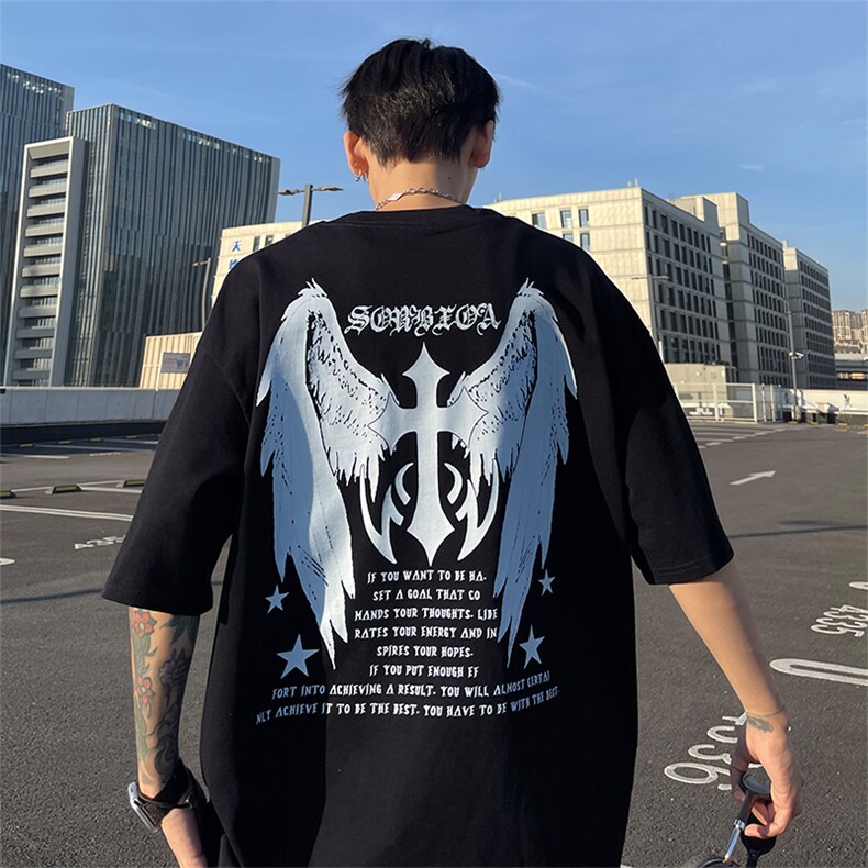 量大优供视频220克美式短袖t恤T2280得物直播有280克品质,男装T恤,电商A486