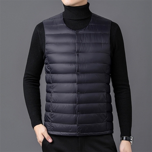达标50绒 秋冬新款轻薄羽绒服马甲男士轻羽绒背心坎肩YR913-P55图片