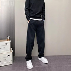 高品质阔腿裤立体刺绣男女直筒百搭运动休闲卫裤弯刀裤SK112P37，男装休闲裤，星座1112-1