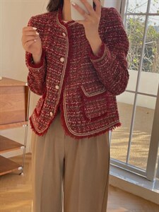 2021新款小香风/红色系，其它，奥瑾