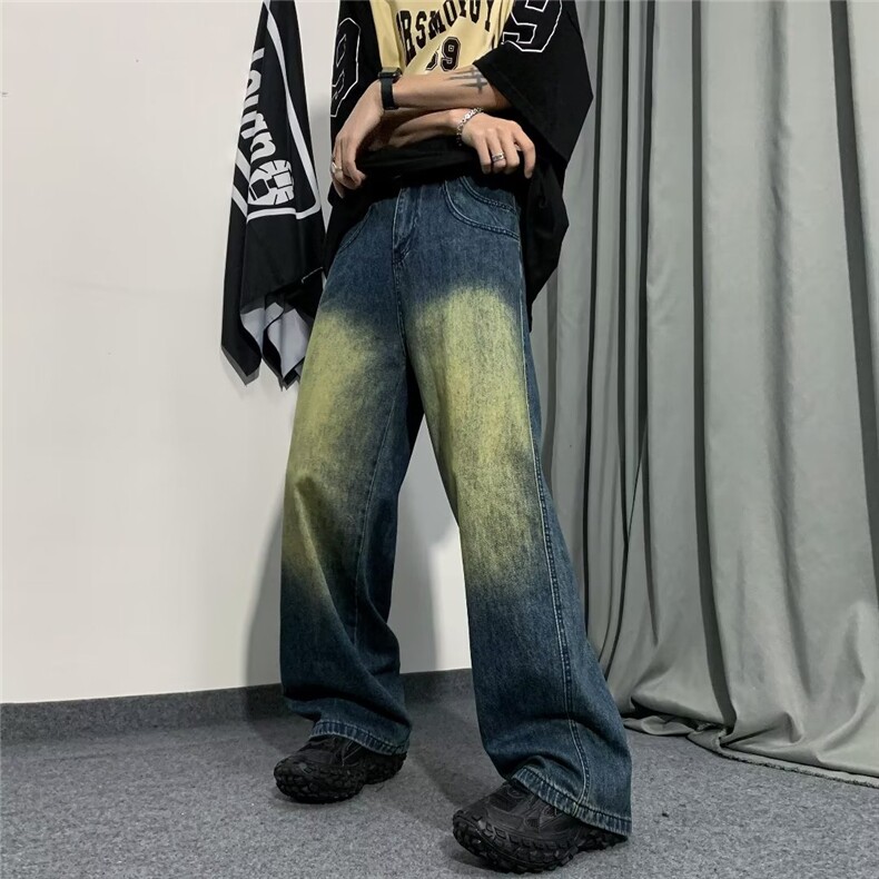 日系牛仔裤ins长裤慵懒潮夏季时尚原宿青春流行潮流新款N507P45,男装牛仔裤,星座1116-2