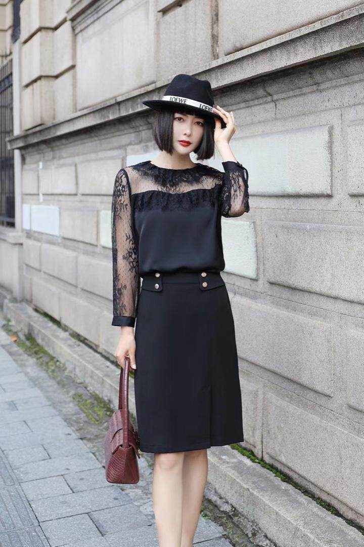 蕾丝小衫，包裙，M一XXL，补单款，其它，名门秀