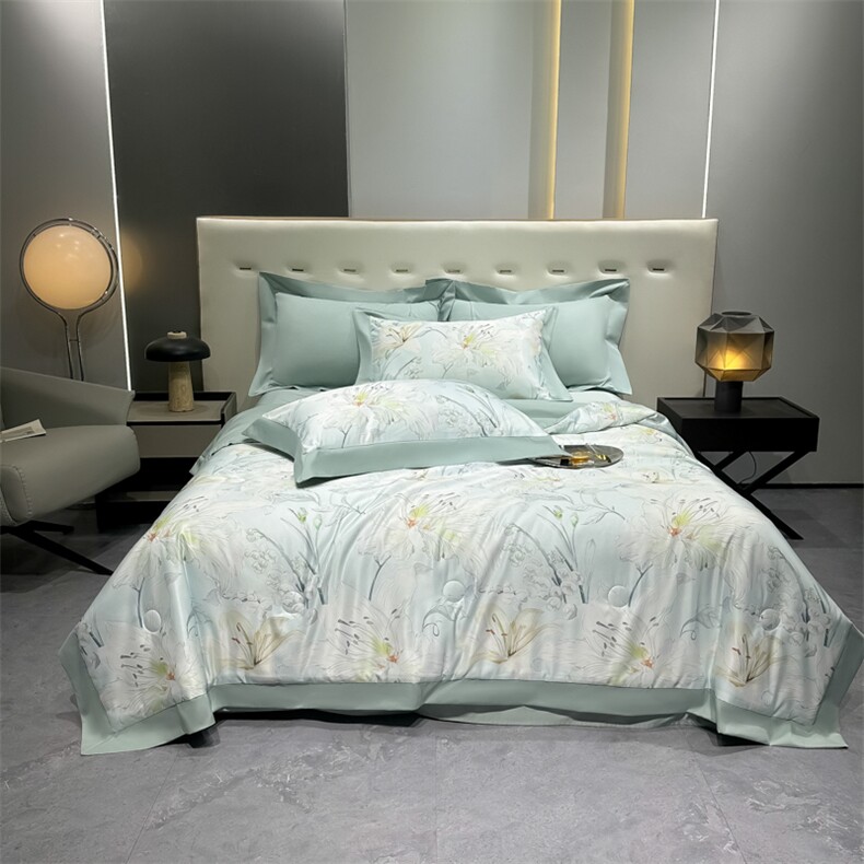 新款A类凉感水洗冰丝单夏被，被套/被芯，一起卖家纺