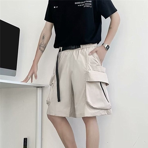 2025夏季新款工装短裤男冰丝休闲直筒裤子男五分裤 DK41图片