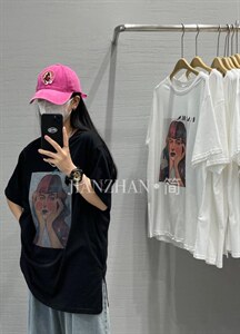 夏季新款 大版图案短袖图片