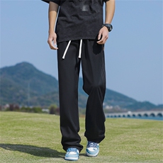 2024春季新款阔腿工装长裤男潮牌宽松直筒休闲裤现货K7818-P38，男装休闲裤，星座512-3