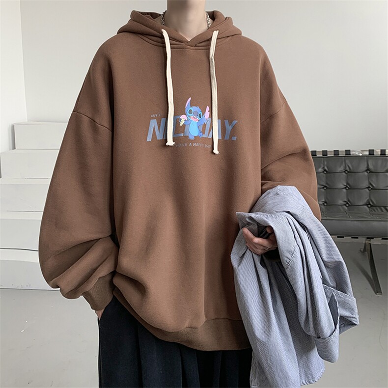 连帽卫衣男大码运动服帽衫外套WY2173-P35加绒款-P40,男装卫衣,电商A040