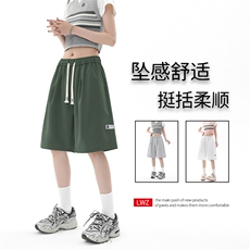 潮流时尚休闲百搭时尚腰绳透气轻薄冰丝五分裤DK512特批17，男装休闲裤，星座718-1