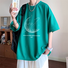 ！2023夏季潮牌男士华夫格短袖T恤百搭简约半袖TXH326P25，男装T恤，电商B220