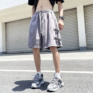 工装短裤男士潮牌超薄宽松休闲中裤夏天新款潮牌速干五分男士夏裤图片