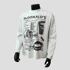 原宿日系ins时尚简约260克纯棉长袖气质慵懒文艺新款流行百搭潮流图片