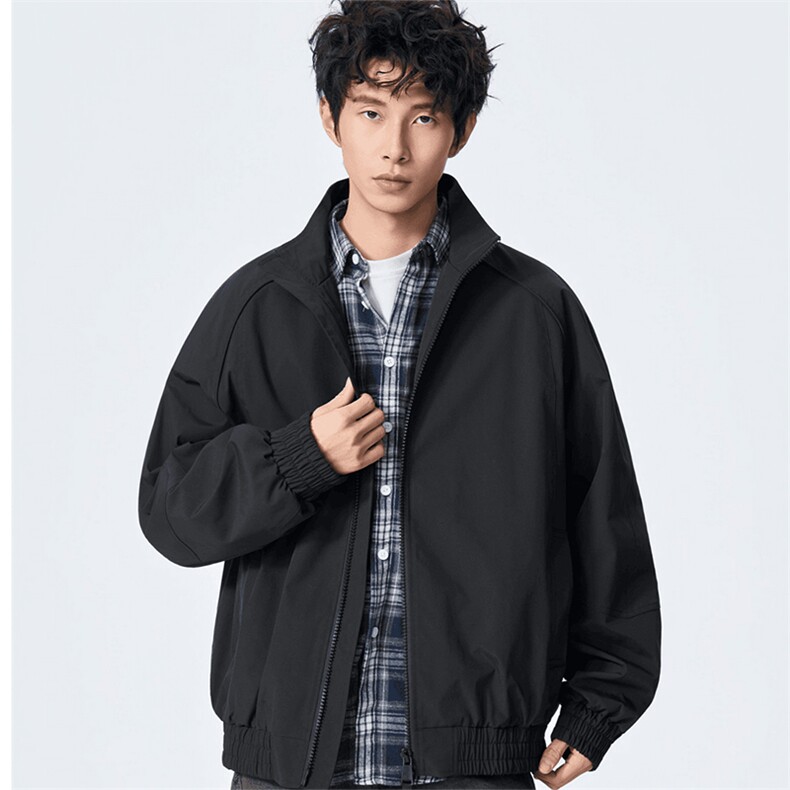 高品质春装新款老钱风美式高街解构立领棒球服飞行夹克休闲外套潮,男装夹克,电商A443