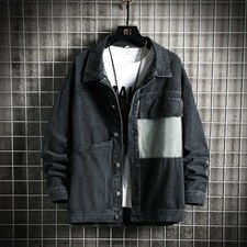 JK627-P70-现货网格牛仔夹克肥仔量足破洞印花大码，男装夹克，星座103A