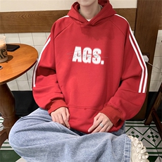 美式三杠条纹复连帽卫衣秋冬男女宽松长袖SWY2475-P55控8850棉，男装卫衣，电商B370